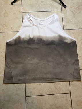 Athleta Shanti Watercolor Stripe Crop Tank Size 2X